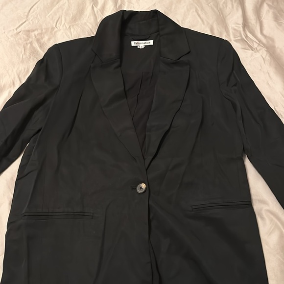 Reformation Classic Relaxed Notch Lapel Blazer Small NWOT - Picture 9 of 11